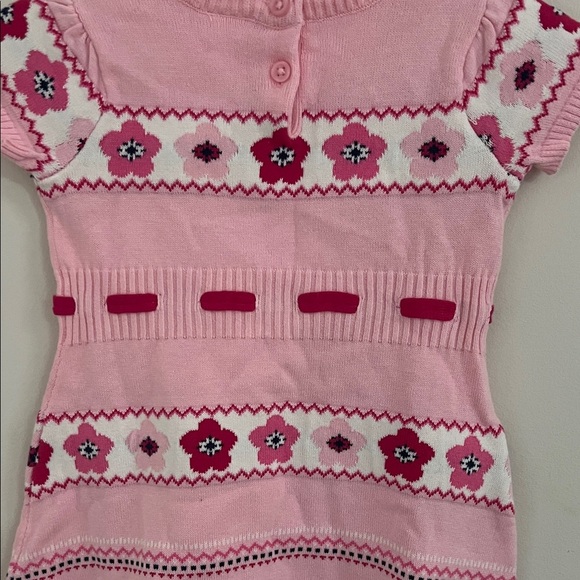Gymboree Pink Knit Dress with Floral Design - Picture 6 of 6